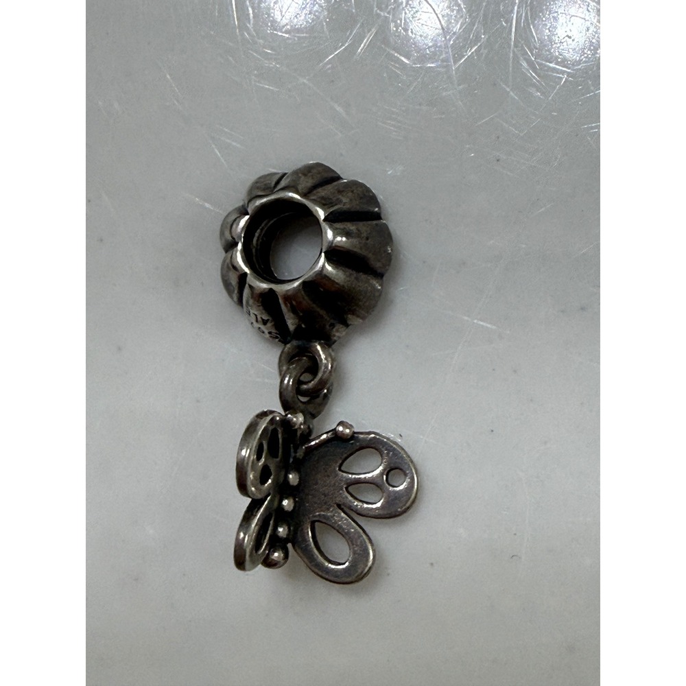Retired Pandora Friends Forever Butterfly Dangle Charm Model 790531